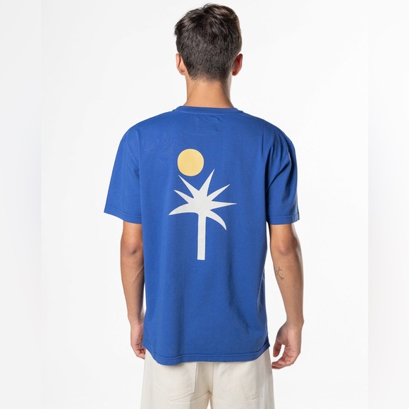 La Paz Other - LA PAZ "Cunha" Palm Tree Graphic Tee in Royal Blue - Size M